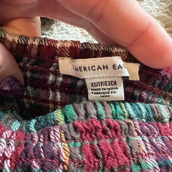 American eagle plaid top - Picture 2 of 2